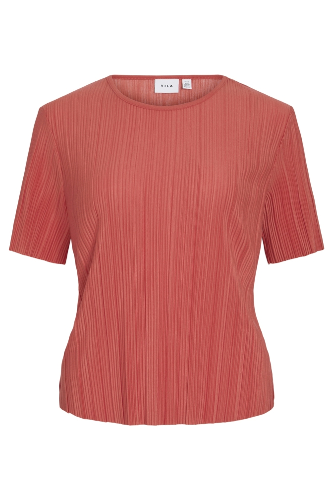 VIPLISA O-NECK S/S TOP - NOOS 14089481 Paprika